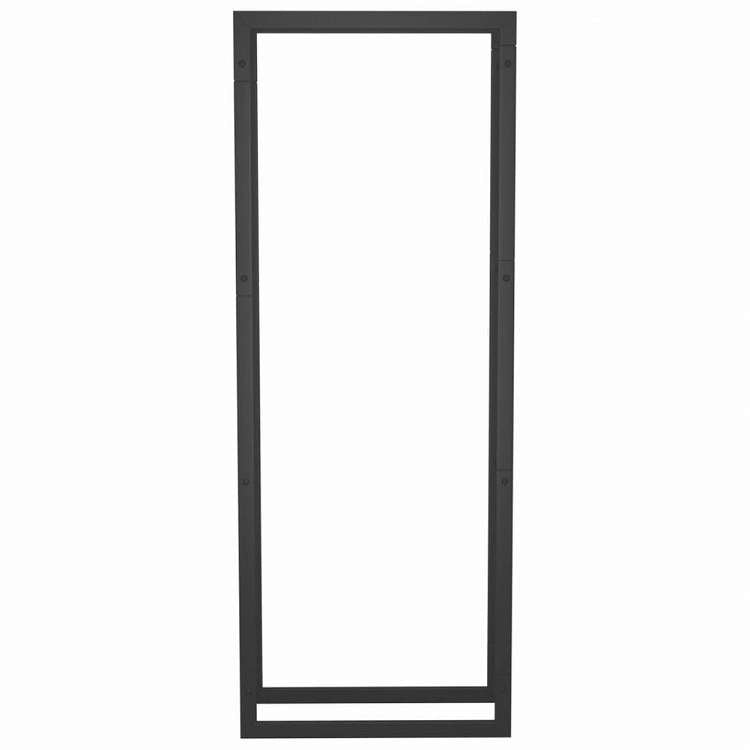 vidaXL 薪ラック ブラック 50x28x132cm スチール製ホーム&ガーデン 暖炉・木製ストーブ用品 丸太ラック・キャリーバッグ(代引不可)