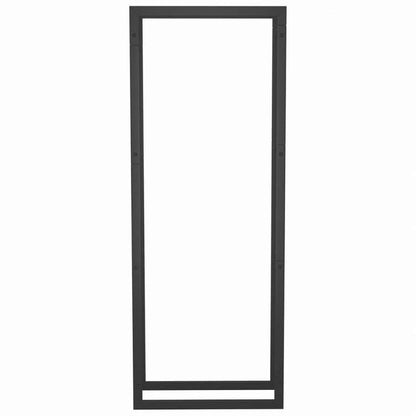 vidaXL 薪ラック ブラック 50x28x132cm スチール製ホーム&ガーデン 暖炉・木製ストーブ用品 丸太ラック・キャリーバッグ(代引不可)
