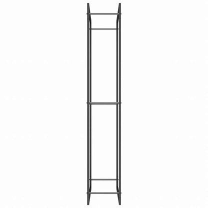 vidaXL 薪ラック マットブラック 80x28x154cm スチール製ホーム&ガーデン 暖炉・木製ストーブ用品 丸太ラック・キャリーバッグ(代引不可)
