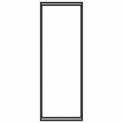 vidaXL 薪ラック マットブラック 80x28x222cm スチール製ホーム&ガーデン 暖炉・木製ストーブ用品 丸太ラック・キャリーバッグ(代引不可)