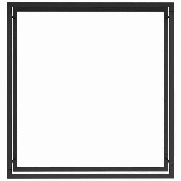 vidaXL 薪ラック マットブラック 110x28x116cm スチール製ホーム&ガーデン 暖炉・木製ストーブ用品 丸太ラック・キャリーバッグ(代引不可)