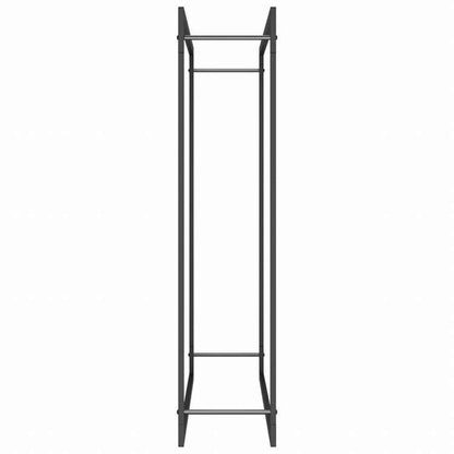 vidaXL 薪ラック マットブラック 110x28x116cm スチール製ホーム&ガーデン 暖炉・木製ストーブ用品 丸太ラック・キャリーバッグ(代引不可)
