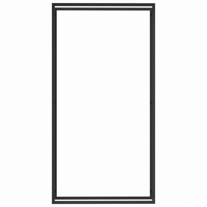 vidaXL 薪ラック マットブラック 110x28x214cm スチール製ホーム&ガーデン 暖炉・木製ストーブ用品 丸太ラック・キャリーバッグ(代引不可)