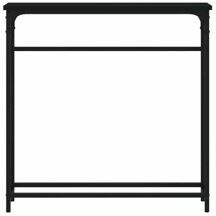 vidaXL コンソールテーブル ブラック 75x19.5x75 cm エンジニアリングウッド家具 テーブル アクセントテーブル エンドテーブル(代引不可)