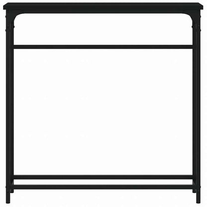 vidaXL コンソールテーブル ブラック 75x19.5x75 cm エンジニアリングウッド家具 テーブル アクセントテーブル エンドテーブル(代引不可)