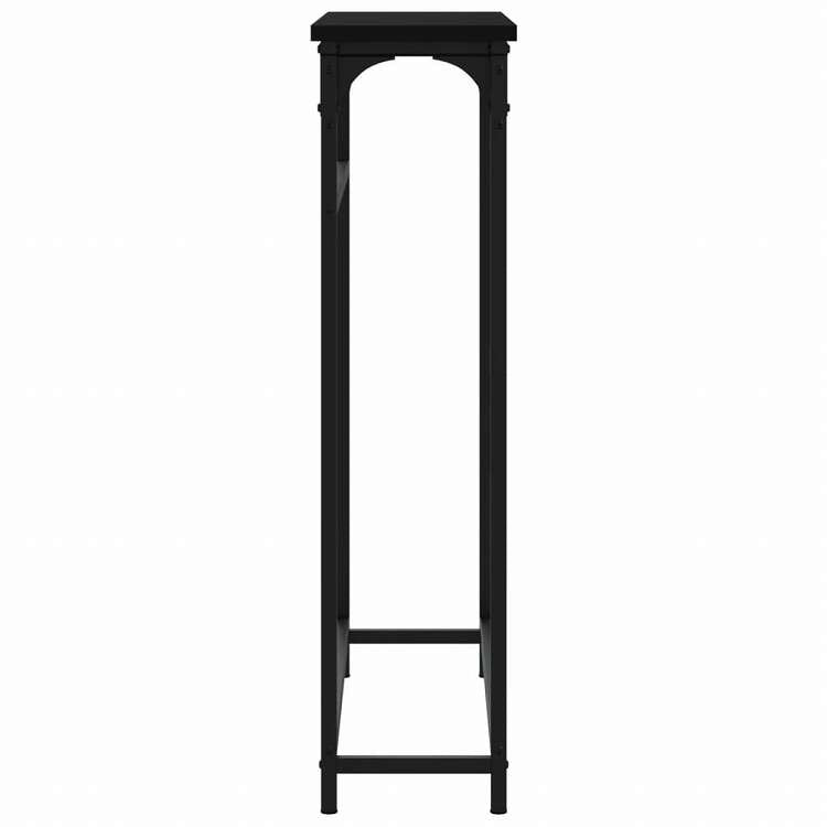 vidaXL コンソールテーブル ブラック 75x19.5x75 cm エンジニアリングウッド家具 テーブル アクセントテーブル エンドテーブル(代引不可)