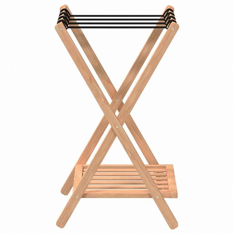 vidaXL 荷物ラック 68x38x58 cm 竹製スーツケース&かばん 旅行用鞄用品 Luggage Racks & Stands(代引不可)