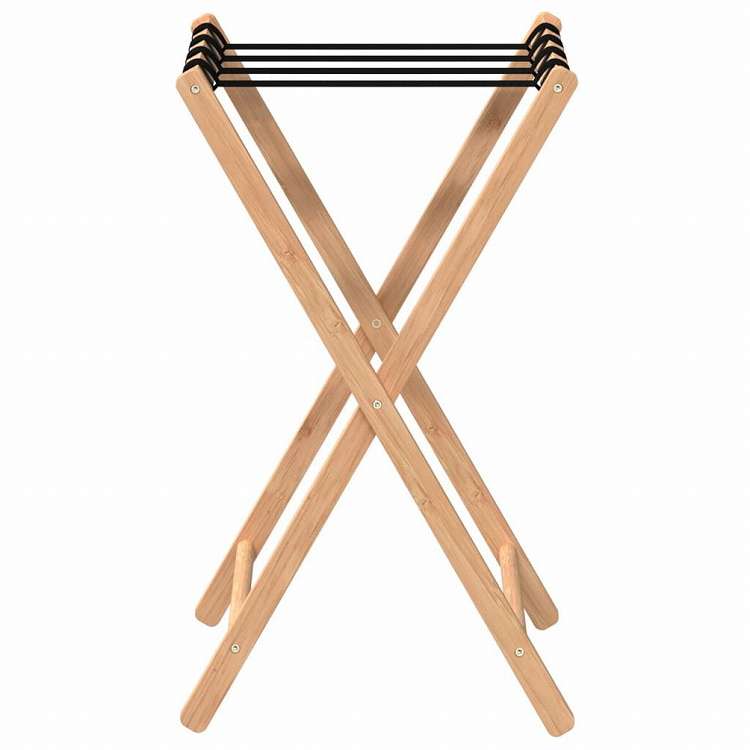 vidaXL 荷物ラック 68.5x38x58 cm 竹製スーツケース&かばん 旅行用鞄用品 Luggage Racks & Stands(代引不可)