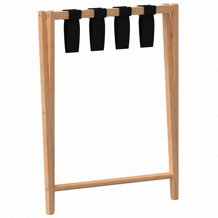 vidaXL 荷物ラック 68.5x38x58 cm 竹製スーツケース&かばん 旅行用鞄用品 Luggage Racks & Stands(代引不可)