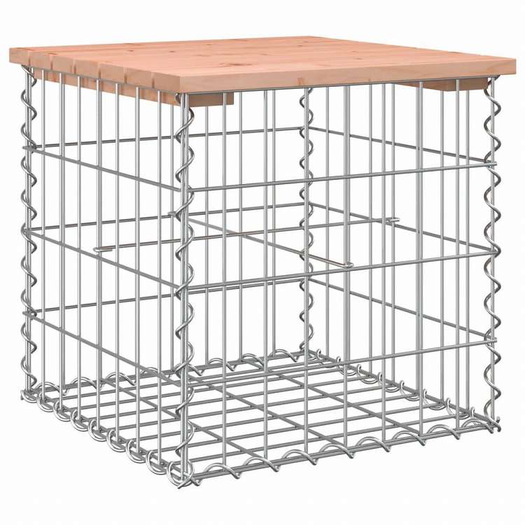 vidaXL ガーデンベンチ 蛇籠デザイン 43x44x42 cm ダグラス無垢材家具 アウトドア家具 屋外椅子 アウトドアベンチ(代引不可)