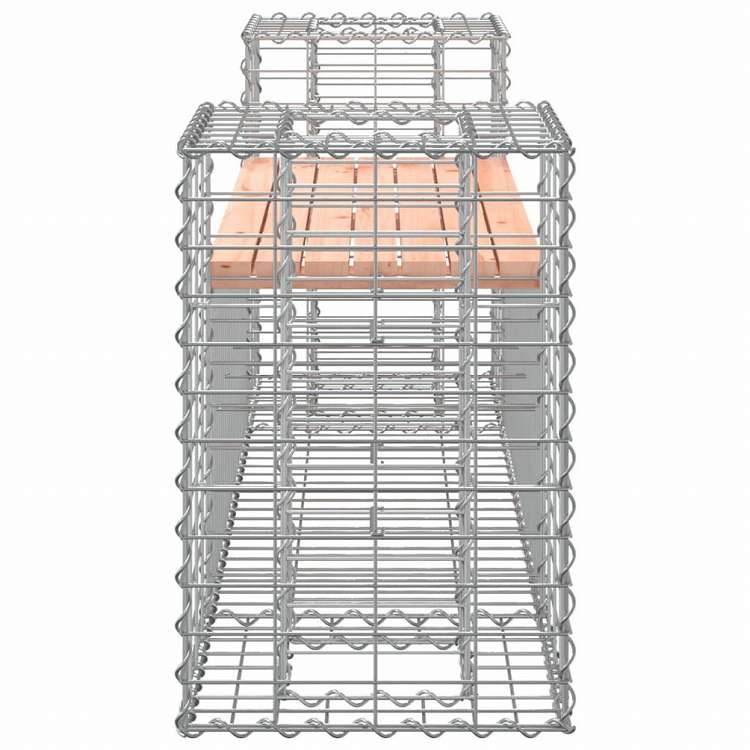 vidaXL ガーデンベンチ 蛇籠デザイン 183x41x60.5 cm ダグラス無垢材家具 アウトドア家具 屋外椅子 アウトドアベンチ(代引不可)