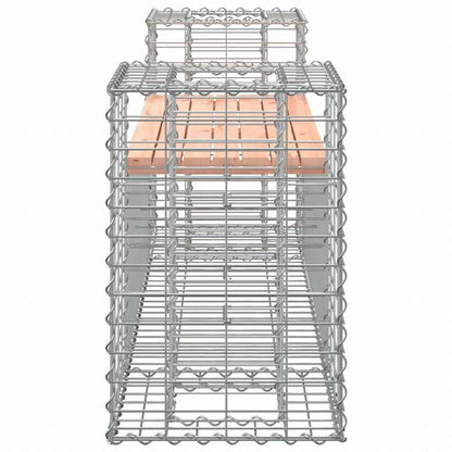 vidaXL ガーデンベンチ 蛇籠デザイン 183x41x60.5 cm ダグラス無垢材家具 アウトドア家具 屋外椅子 アウトドアベンチ(代引不可)