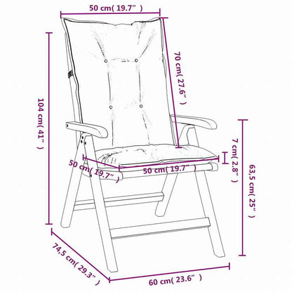 vidaXL リクライニングガーデンチェア クッション付き 8点 チーク無垢材家具 アウトドア家具 屋外椅子 アウトドアベンチチェア(代引不可)