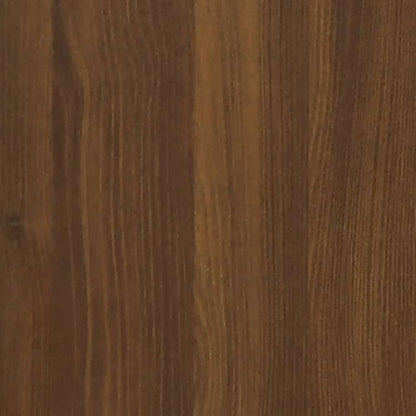 vidaXL ベッドサイドキャビネット ブラウンオーク 100x35x40cm エンジニアリングウッド家具 テーブル ベッドサイドテーブル(代引不可)