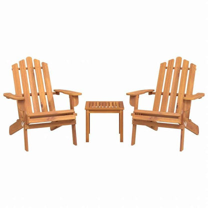 vidaXL アディロンダック ガーデンラウンジ3点セット アカシア無垢材家具 アウトドア家具 屋外家具セット(代引不可)