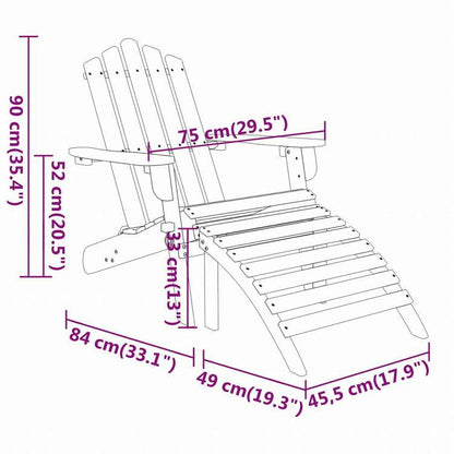 vidaXL アディロンダック ガーデンラウンジ3点セット アカシア無垢材家具 アウトドア家具 屋外家具セット(代引不可)