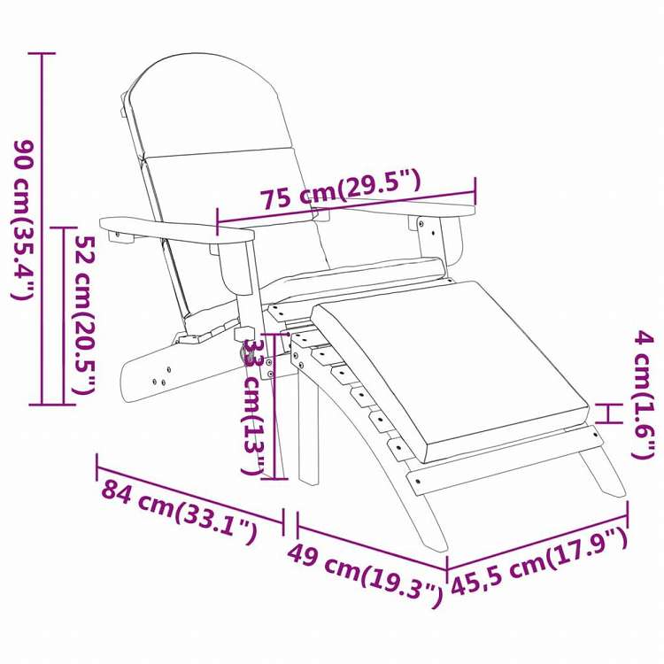 vidaXL アディロンダック ガーデンラウンジ3点セット アカシア無垢材家具 アウトドア家具 屋外家具セット(代引不可)