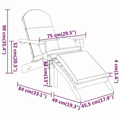 vidaXL アディロンダック ガーデンラウンジ3点セット アカシア無垢材家具 アウトドア家具 屋外家具セット(代引不可)