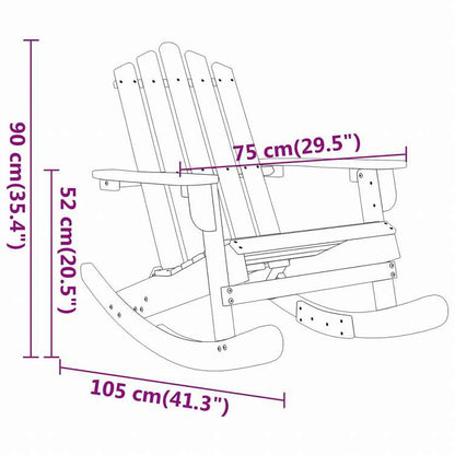 vidaXL アディロンダック ガーデンラウンジ3点セット アカシア無垢材家具 アウトドア家具 屋外家具セット(代引不可)