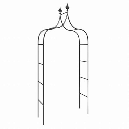 vidaXL ガーデンアーチ 2点 ブラック 120x38x260 cm スチール製ホーム&ガーデン 芝&ガーデン アウトドアリビング アウトドアストラクチャー ガーデンアーチ・トレリス・アーバー・ぺルゴラ(代引不可)