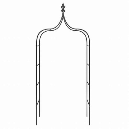 vidaXL ガーデンアーチ 2点 ブラック 120x38x260 cm スチール製ホーム&ガーデン 芝&ガーデン アウトドアリビング アウトドアストラクチャー ガーデンアーチ・トレリス・アーバー・ぺルゴラ(代引不可)