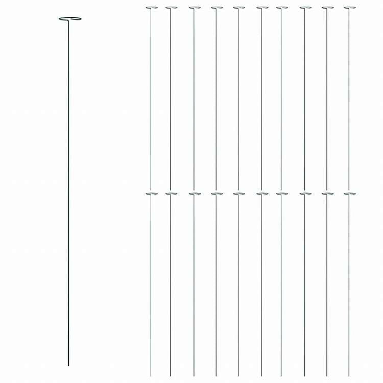 vidaXL 園芸支柱 20点 グリーン 91cm スチール製ホーム&ガーデン 芝&ガーデン ガーデニング 植物用ケージ・支柱(代引不可)