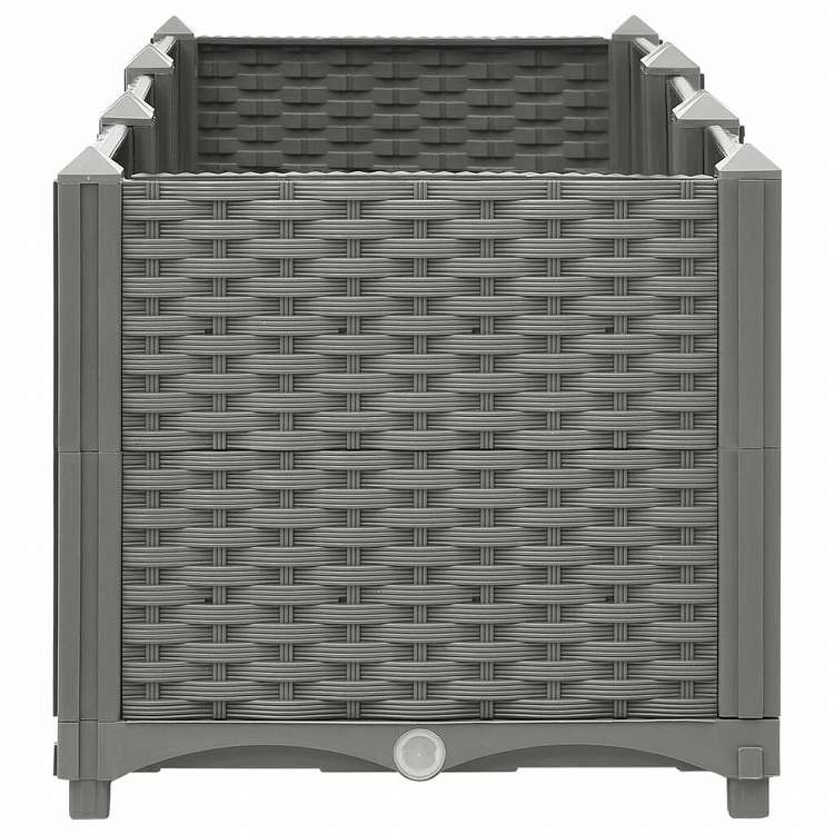 vidaXL レイズドベッド 120x40x38cm ポリプロピレン製ホーム&ガーデン 芝&ガーデン ガーデニング 鉢植え・プランター(代引不可)