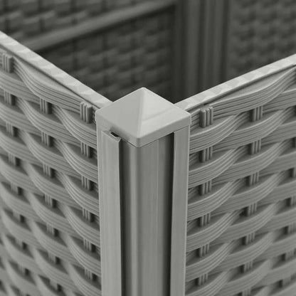 vidaXL レイズドベッド ライトグレー 160x40x38cm ポリプロピレン製ホーム&ガーデン 芝&ガーデン ガーデニング 鉢植え・プランター(代引不可)