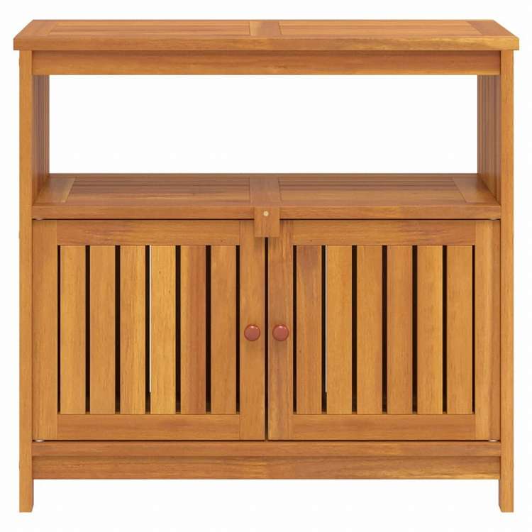 vidaXL ガーデンコンソールテーブル 80x35x75 cm アカシア無垢材家具 アウトドア家具 アウトドアテーブル(代引不可)