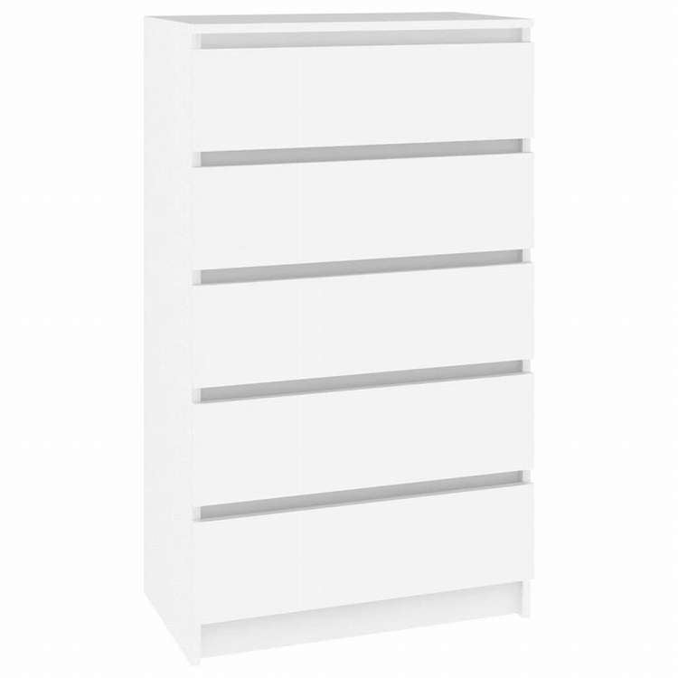 vidaXL 引き出しキャビネット ホワイト 60x36x103cm エンジニアリングウッド家具 キャビネット&収納 サイドボード(代引不可)