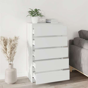 vidaXL 引き出しキャビネット ホワイト 60x36x103cm エンジニアリングウッド家具 キャビネット&収納 サイドボード(代引不可)