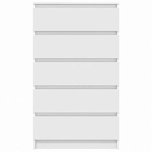 vidaXL 引き出しキャビネット ホワイト 60x36x103cm エンジニアリングウッド家具 キャビネット&収納 サイドボード(代引不可)