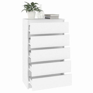 vidaXL 引き出しキャビネット ホワイト 60x36x103cm エンジニアリングウッド家具 キャビネット&収納 サイドボード(代引不可)