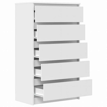 vidaXL 引き出しキャビネット ホワイト 60x36x103cm エンジニアリングウッド家具 キャビネット&収納 サイドボード(代引不可)
