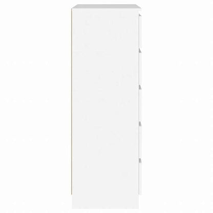 vidaXL 引き出しキャビネット ホワイト 60x36x103cm エンジニアリングウッド家具 キャビネット&収納 サイドボード(代引不可)