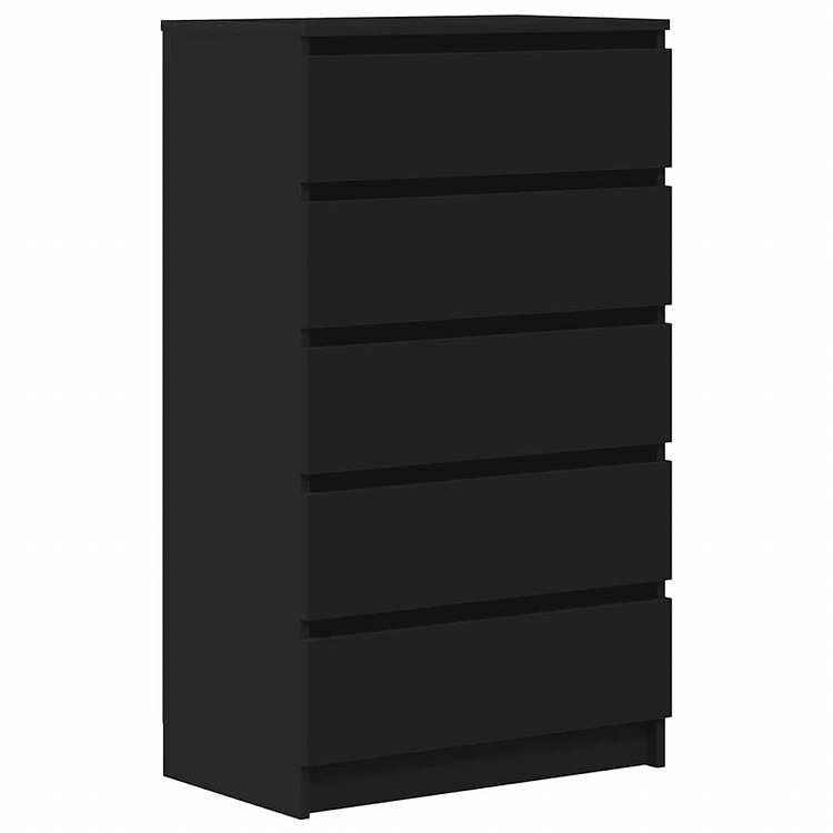 vidaXL 引き出しキャビネット ブラック 60x36x103cm エンジニアリングウッド家具 キャビネット&収納 サイドボード(代引不可)