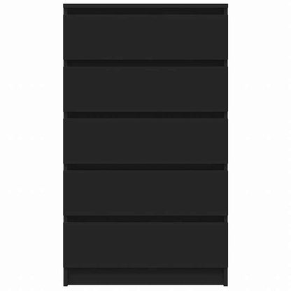vidaXL 引き出しキャビネット ブラック 60x36x103cm エンジニアリングウッド家具 キャビネット&収納 サイドボード(代引不可)