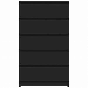 vidaXL 引き出しキャビネット ブラック 60x36x103cm エンジニアリングウッド家具 キャビネット&収納 サイドボード(代引不可)
