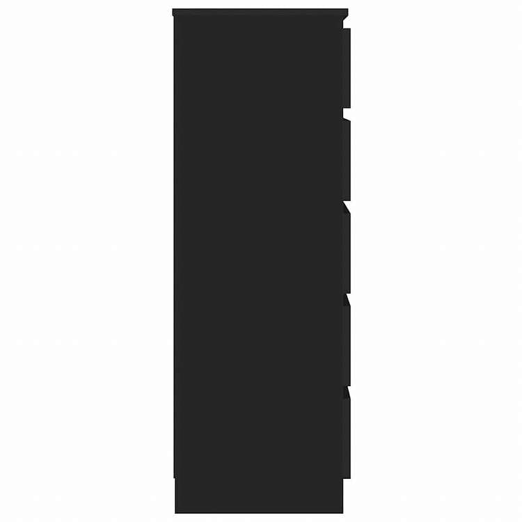 vidaXL 引き出しキャビネット ブラック 60x36x103cm エンジニアリングウッド家具 キャビネット&収納 サイドボード(代引不可)