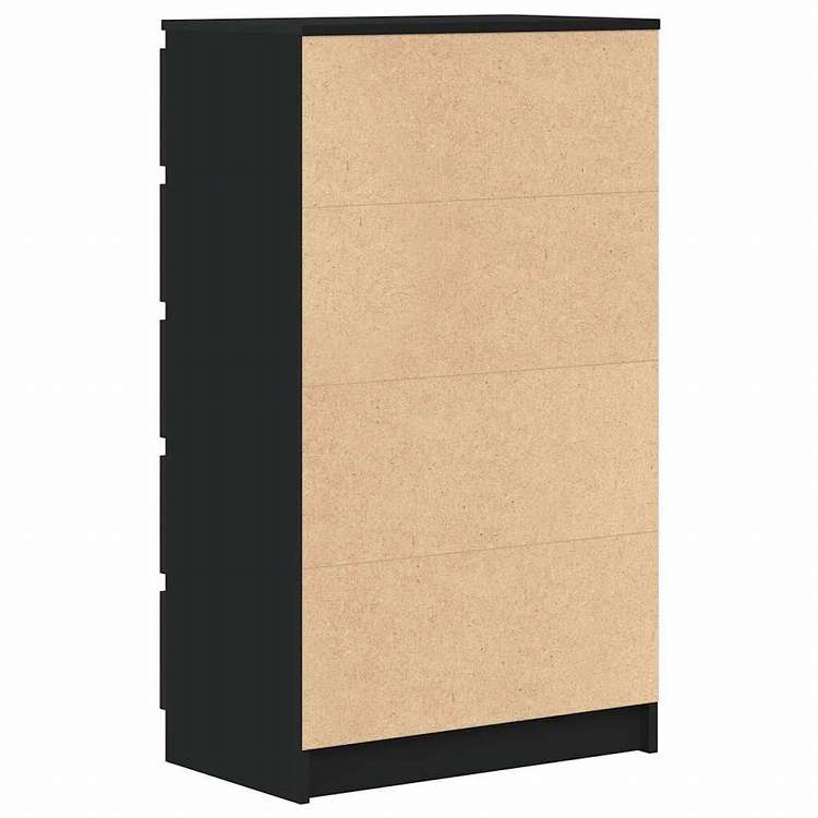 vidaXL 引き出しキャビネット ブラック 60x36x103cm エンジニアリングウッド家具 キャビネット&収納 サイドボード(代引不可)