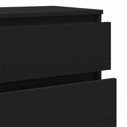 vidaXL 引き出しキャビネット ブラック 60x36x103cm エンジニアリングウッド家具 キャビネット&収納 サイドボード(代引不可)