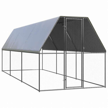vidaXL 屋外鶏小屋 2x6x2m 亜鉛メッキ鋼製動物&ペット用品 ペット用品 小動物用品 小動物 飼育・ケージ(代引不可)