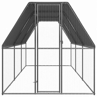 vidaXL 屋外鶏小屋 2x6x2m 亜鉛メッキ鋼製動物&ペット用品 ペット用品 小動物用品 小動物 飼育・ケージ(代引不可)