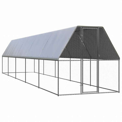 vidaXL 屋外鶏小屋 2x10x2m 亜鉛メッキ鋼製動物&ペット用品 ペット用品 小動物用品 小動物 飼育・ケージ(代引不可)
