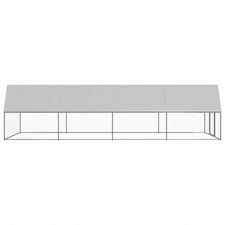 vidaXL 屋外鶏小屋 3x8x2m 亜鉛メッキ鋼製Animals & Pet Supplies ペット用品 小動物用品 小動物 飼育・ケージ(代引不可)