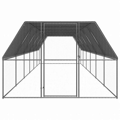 vidaXL 屋外鶏小屋 3x12x2m 亜鉛メッキ鋼製動物&ペット用品 ペット用品 小動物用品 小動物 飼育・ケージ(代引不可)