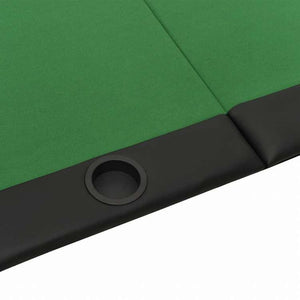 vidaXL 10人用 折りたたみ式ポーカー用テーブルトップ グリーン 208x106x3 cm家具 テーブル ポーカー・ゲーム用テーブル(代引不可)