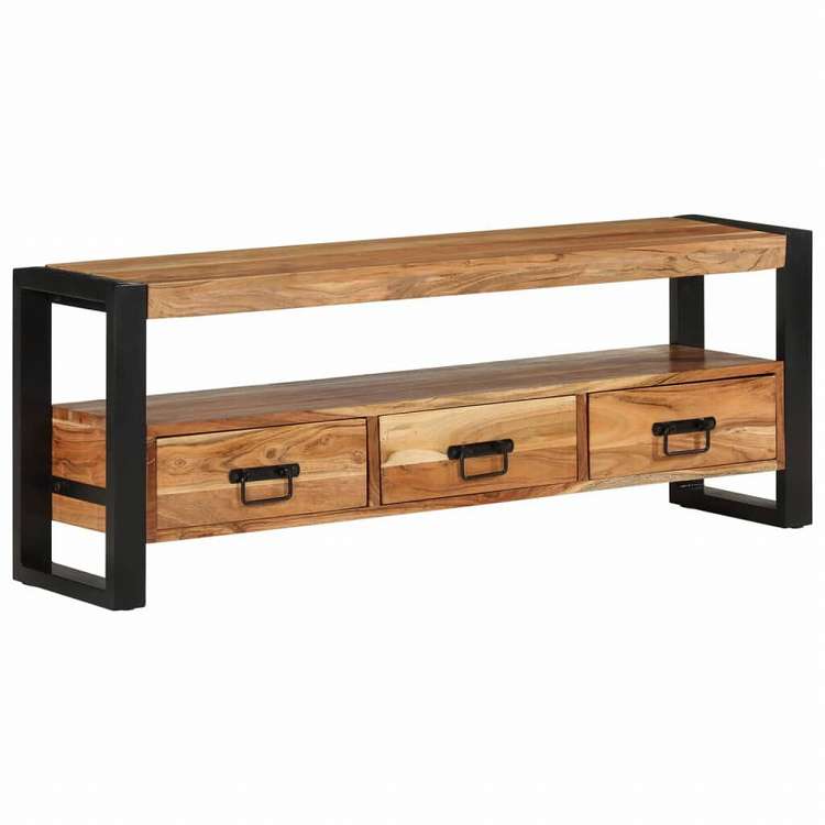 vidaXL テレビキャビネット 120x30x45 cm アカシア無垢材家具 AVラック・テレビ台(代引不可)