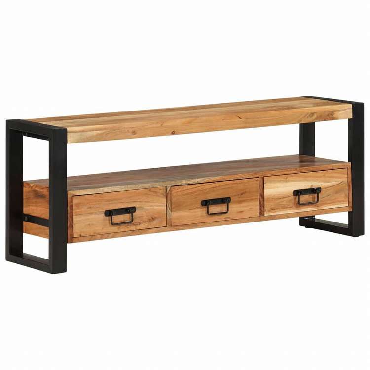 vidaXL テレビキャビネット 120x30x45 cm アカシア無垢材家具 AVラック・テレビ台(代引不可)