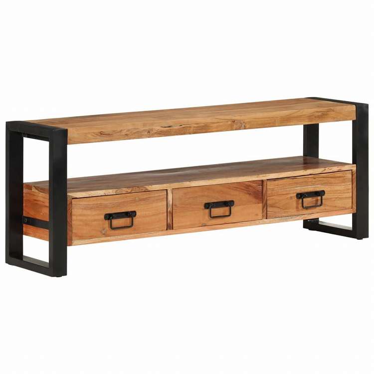 vidaXL テレビキャビネット 120x30x45 cm アカシア無垢材家具 AVラック・テレビ台(代引不可)
